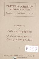 Potter & Johnston 5A Chucking & Turning Machines Parts & Equipment Manual